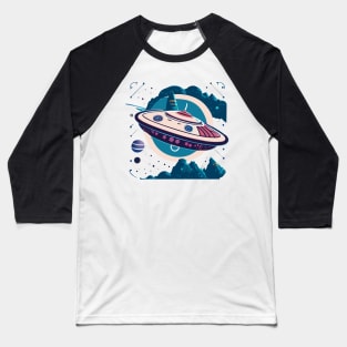 retro sci-fi Baseball T-Shirt